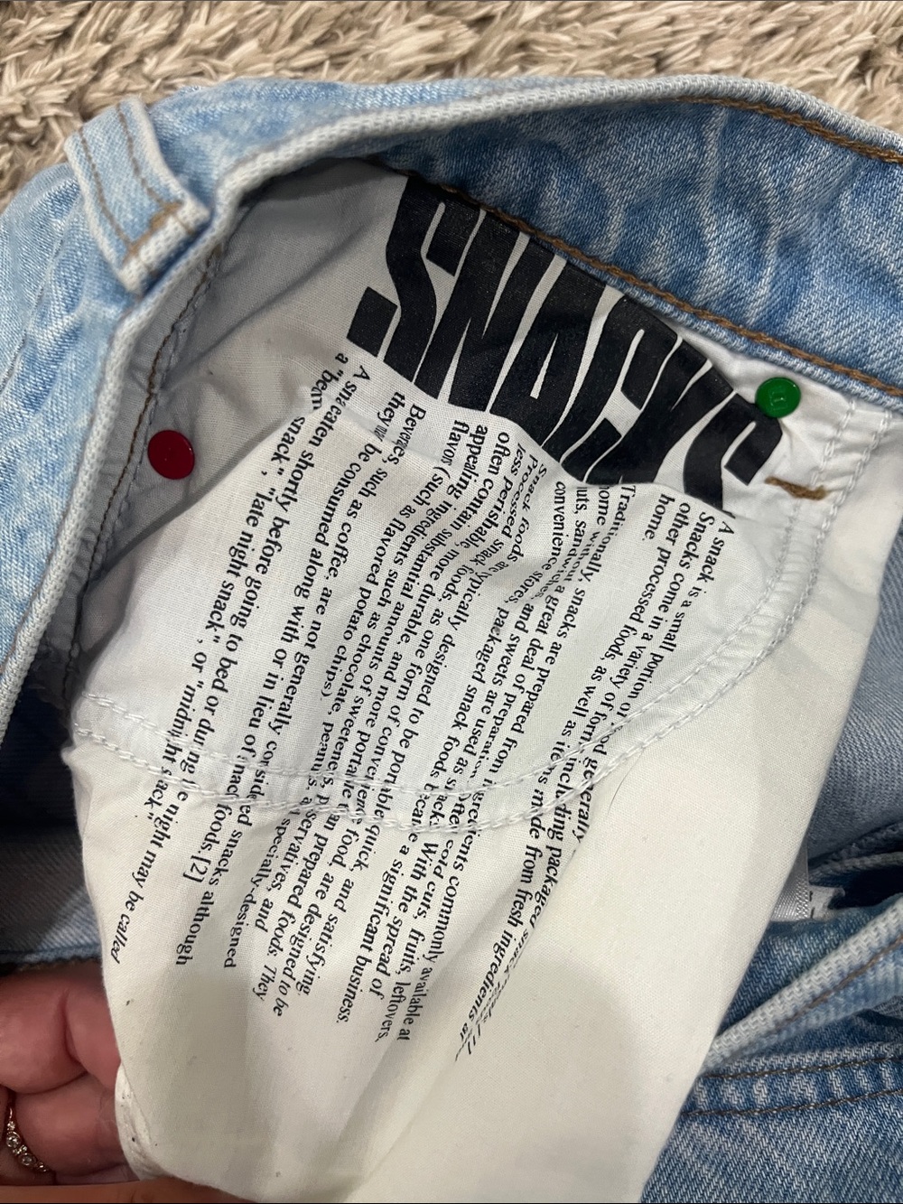 MOTHER “SNACKS” Light Blue High-Rise Straight Jeans - Picture 4 of 7